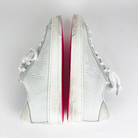 NIB P448 Jack Low Top Zebby White Leather Sneaker Women's EU41 / US 10.5-11 - Picture 15 of 15